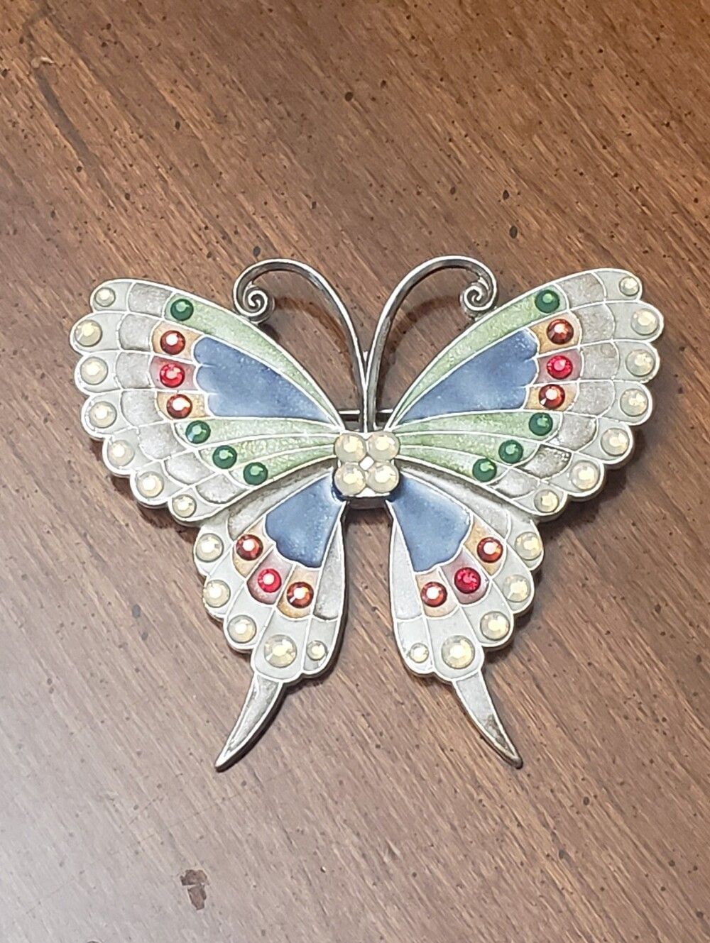 ANNE KOPLIK DESIGNS Crystal Embellished Butterfly Brooch